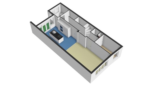 Floorplan - Schieweg 231A03, 3038 AW Rotterdam